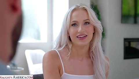 Hot blonde slut gets fucked by her boyfriend