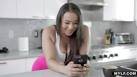 Milf and step dad's friend