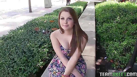 Slutty girl's first timeer drove