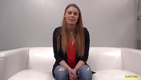 Sexy blonde girl is ready for cock